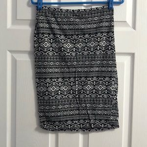 Aztec Print Skirt